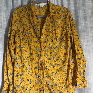 Old Navy floral “the classic shirt”